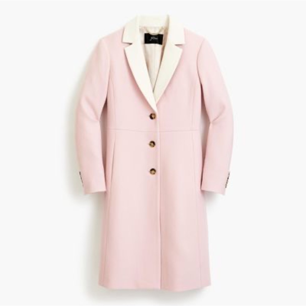 Topcoat Contrast Lapel in Double-serge Wool
